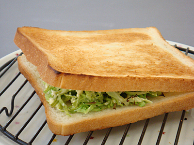 【塾前】ホットハムキャベサンド