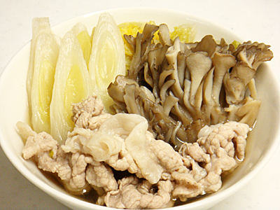 【塾後】白菜と豚肉の鍋