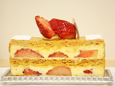 「さちのか苺のミルフィーユ」