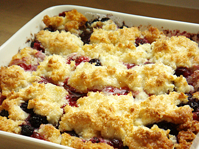 mixベリーのコブラー