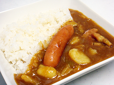 ポトフの残りでカレー