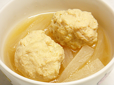 【塾後】大根と鶏団子の含め煮