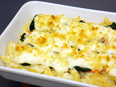鮭＆ほうれん草のグラタン