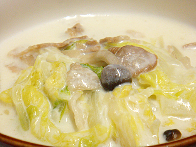 白菜のクリーム煮