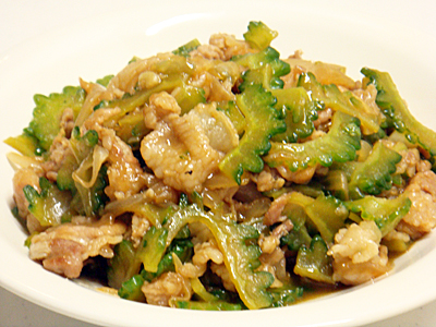 ゴーヤと豚肉の炒めもの