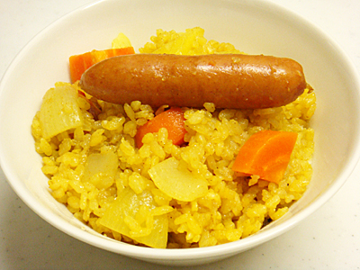 ウィンナー炊き込みカレー