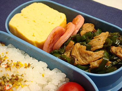 6/3 ピーマンと豚肉のくたくた炒め弁当