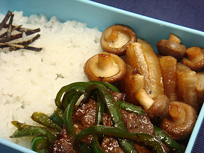 12/4 牛肉とピーマンのオイスターソース炒め弁当
