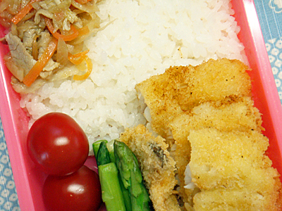 4/12 白身魚のフライ弁当