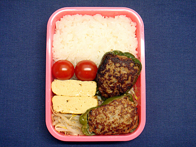 4/13 ピーマンの肉詰め弁当